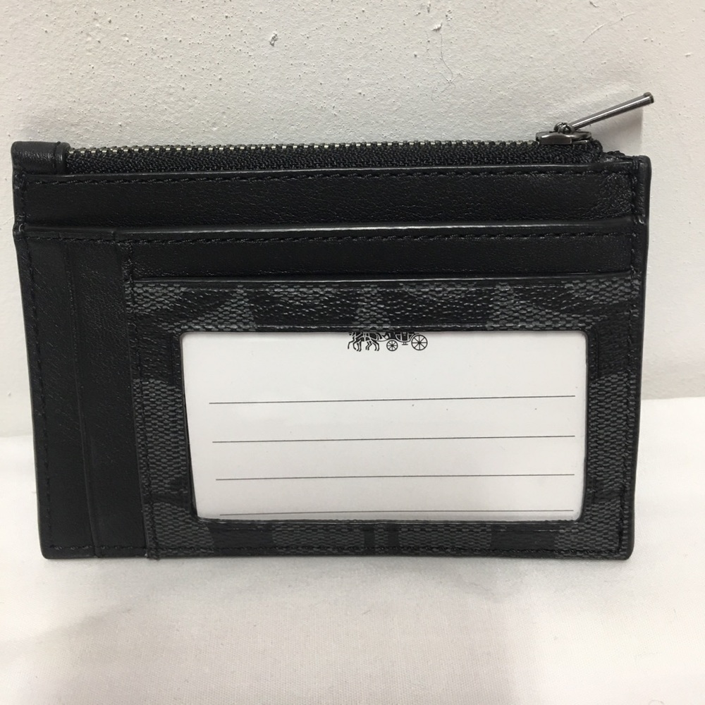 Coach Men’s Black Multi Card Slim Wallet